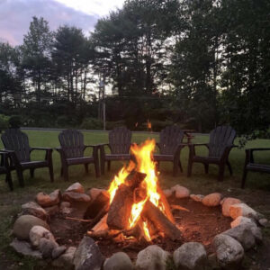 firepit at night